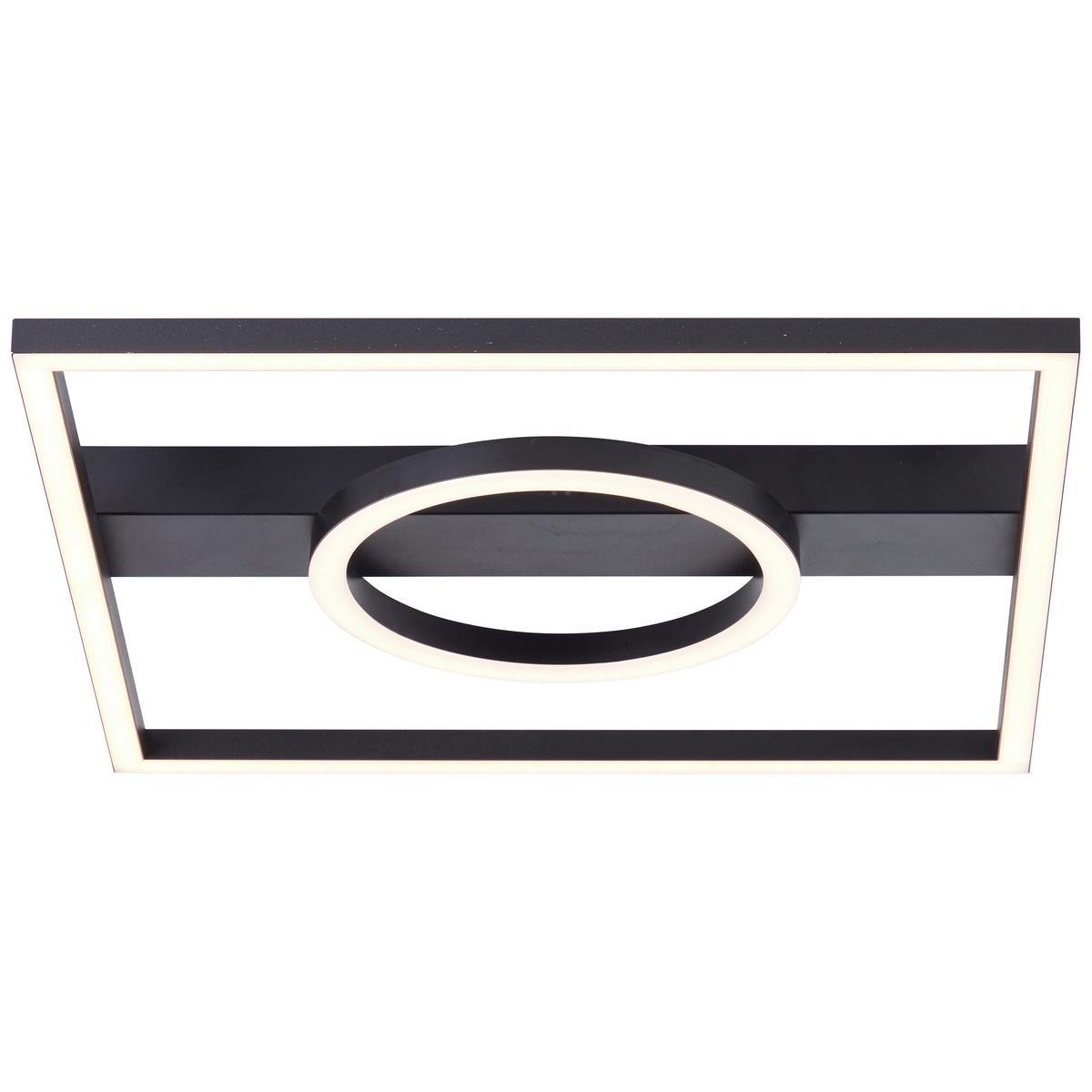 LED-Paneel Maureen Schwarz max. 24 Watt - Schwarz, Design, Kunststoff/Metall (5/40/40cm) - Brilliant