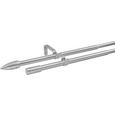 Vorhangstangenset Aktion, ca. 120-210cm - Edelstahlfarben, Metall (120-210cm) - Mömax modern living Vorhangstangenset Aktion, ca. 120-210cm - Edelstahlfarben, Metall (120-210cm) - Mömax modern living