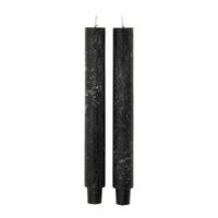 Stabkerzenset Michelle Schwarz, 2er Set - Schwarz, MODERN (3/25cm) - Modern Living