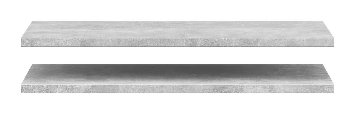 Einlegeboden Multistauraum Betonoptik - Grau, MODERN, Holzwerkstoff (76,9/2,2/36cm) - Mömax