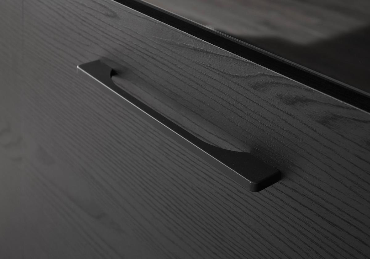 Eckküche New York mit Geräten ca.320x180cm Graphitfarben - Graphitfarben/Schwarz, Design, Holzwerkstoff/Metall (320/180cm) - P & B