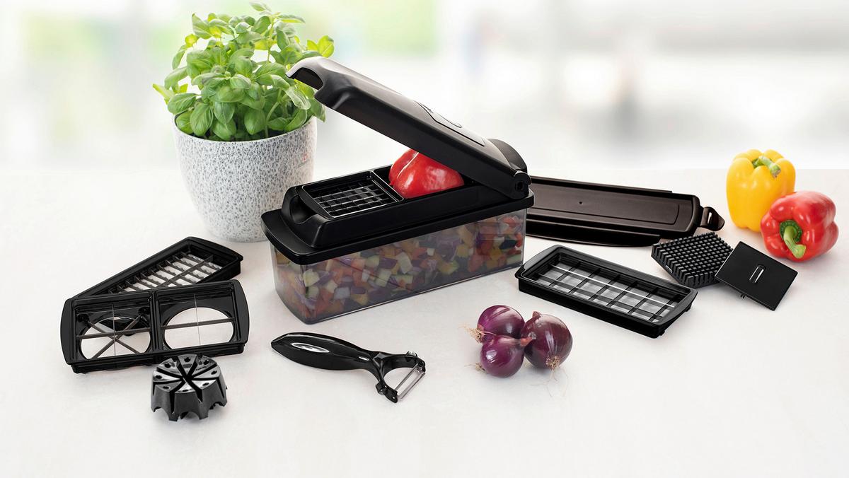 ZESTAW PRZYBORÓW KUCHENNYCH 08633 - czarny, Basics, tworzywo sztuczne/metal (28,5/13/11cm) - Genius