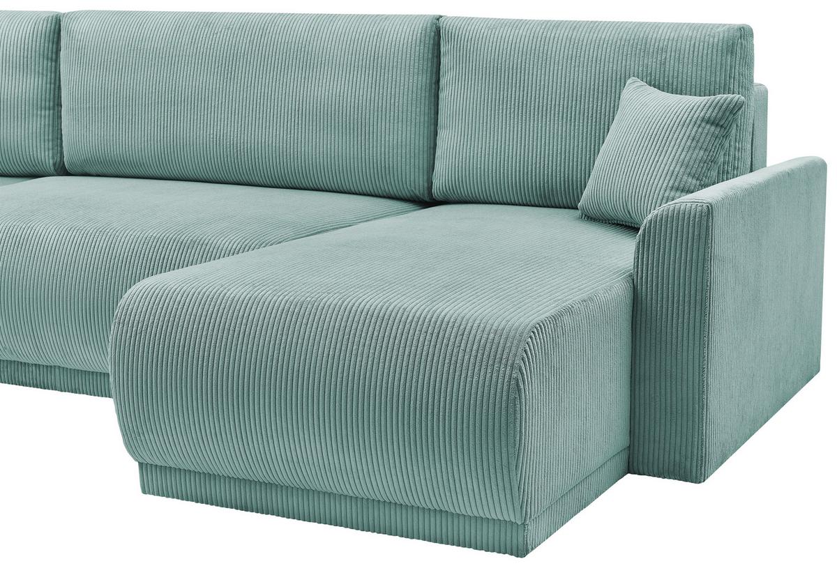 Coltar Kim - verde mentă, Modern, lemn (146/313/160cm) - Modern Living