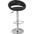 Taburete De Bar Scott - negru, Modern, plastic/lemn (56/82-103/50cm) Taburete De Bar Scott - negru, Modern, plastic/lemn (56/82-103/50cm)