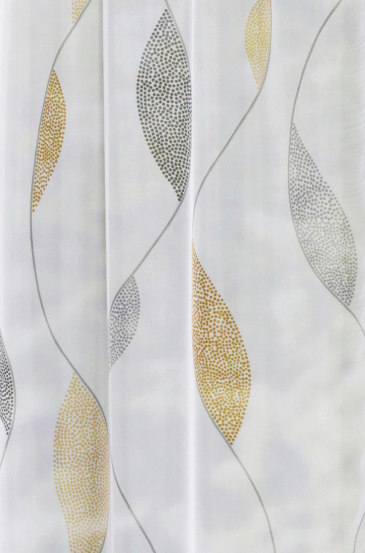 Fertigvorhang Paolo Gelb/Hellgelb ca. 140x145cm - Gelb/Hellgelb, KONVENTIONELL, Textil (140/145cm) - Schmidt W. Gmbh