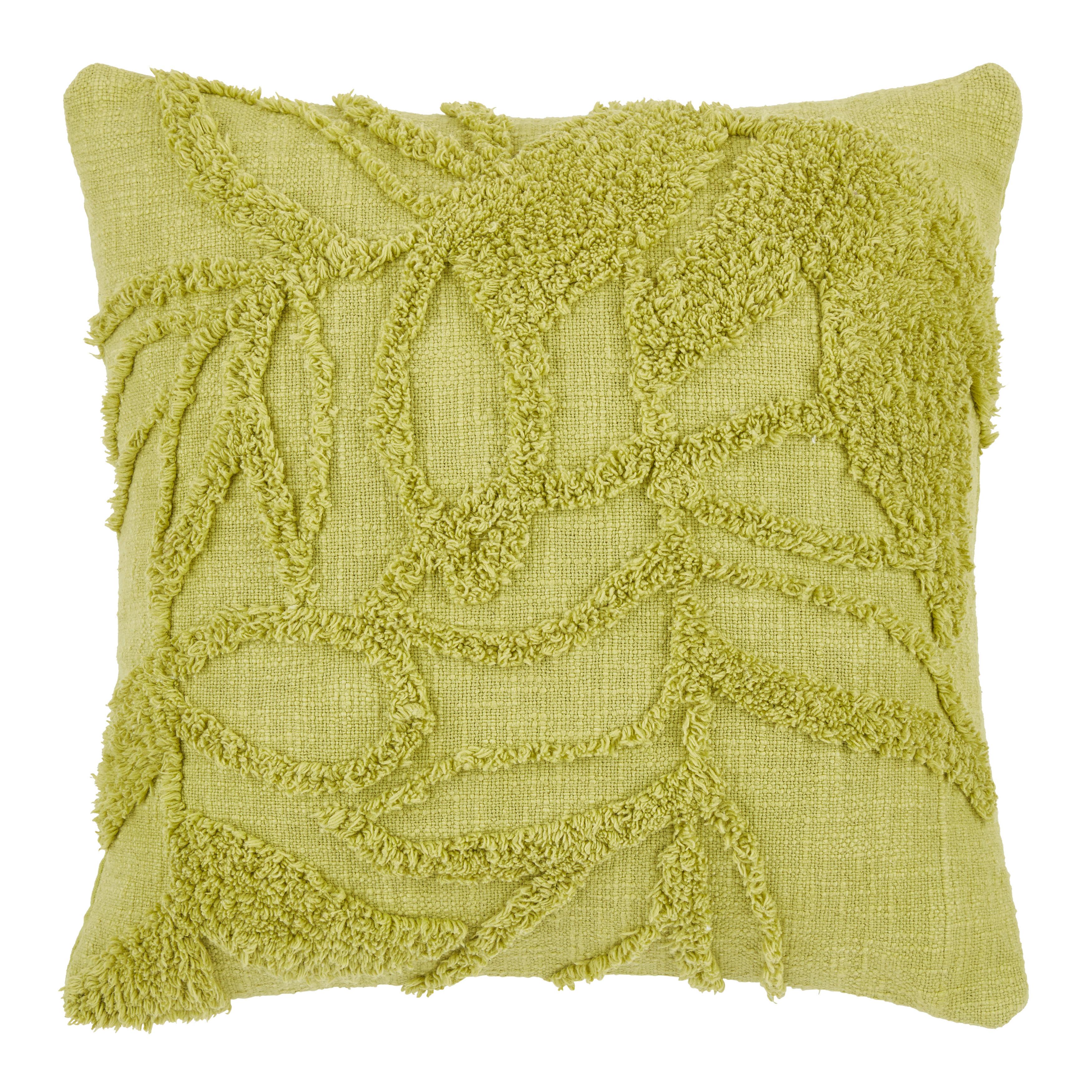 Zierkissen Leaves Grün ca. 45x45cm - Grün, Modern (45/45cm) - Modern Living