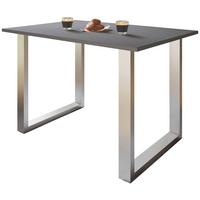 SCHREIBTISCH LONA - Anthrazit/Silberfarben, Design, Holzwerkstoff/Metall (110/80/76cm) - MID.YOU