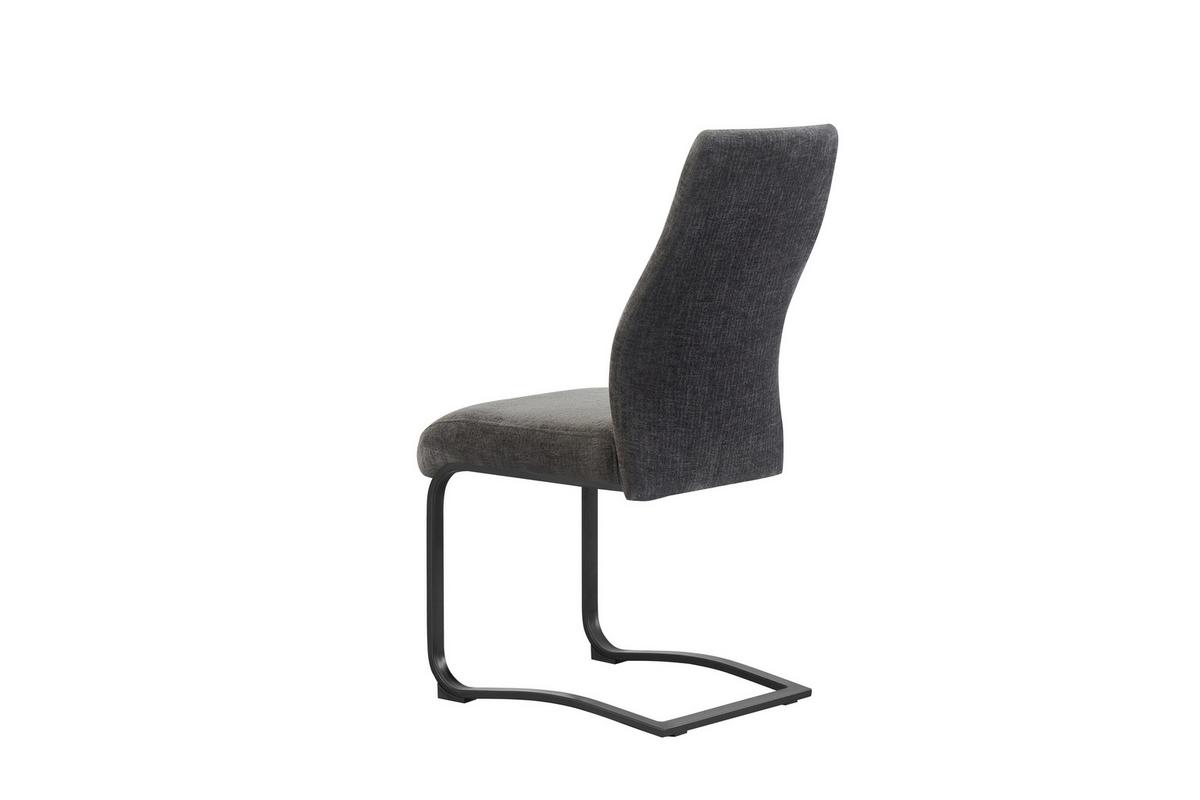 SCHWINGSTUHL-SET TINA - noir/anthracite, Modern, textile/métal (43/98/59cm) - MID.YOU