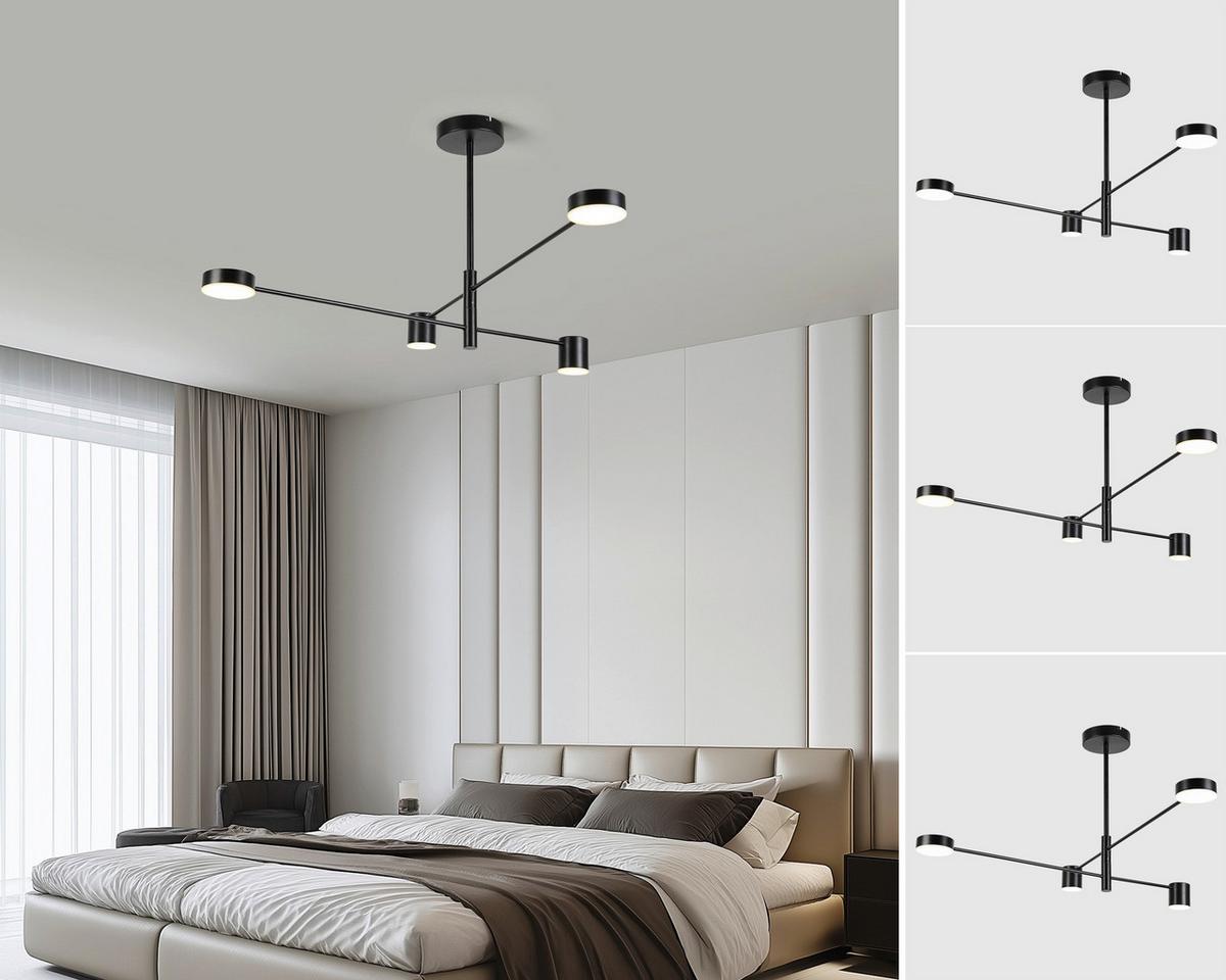 LAMPA WISZĄCA UTINA - czarny, Design, tworzywo sztuczne/metal (91,4/91,4/51cm) - Collett's Monde