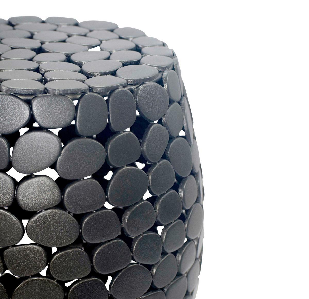 BEISTELLTISCH WL7.367 - Schwarz, Design, Metall (40/46/40cm) - Livetastic