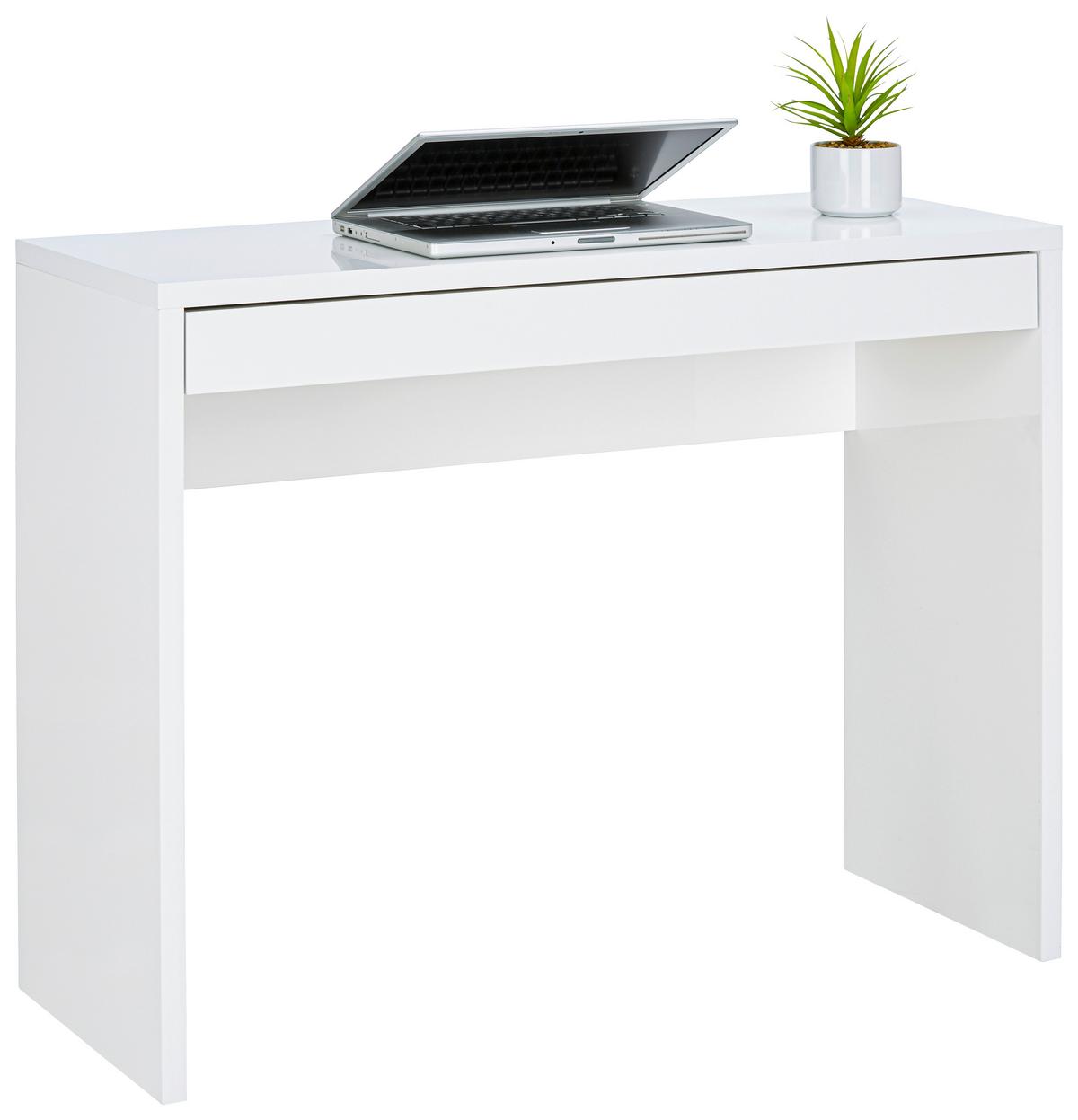 BIURKO UNICO IN - biały, Modern, materiał drewnopochodny (100/80/40cm) - Mömax