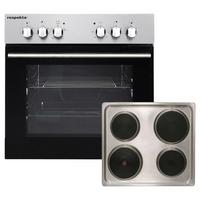 Set S Štedilnikom Respekta Leandro - barve nerjavečega jekla, Trend, kovina (59,5/62/55,7cm) - Respekta