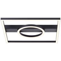 LED-Paneel Maureen Schwarz max. 24 Watt - Schwarz, Design, Kunststoff/Metall (40/42/5cm) - Brilliant