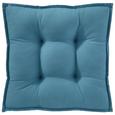 Boxkissen Solid 40x40x5cm - Blau, Textil (40/40/5cm) - Mömax modern living Boxkissen Solid 40x40x5cm - Blau, Textil (40/40/5cm) - Mömax modern living