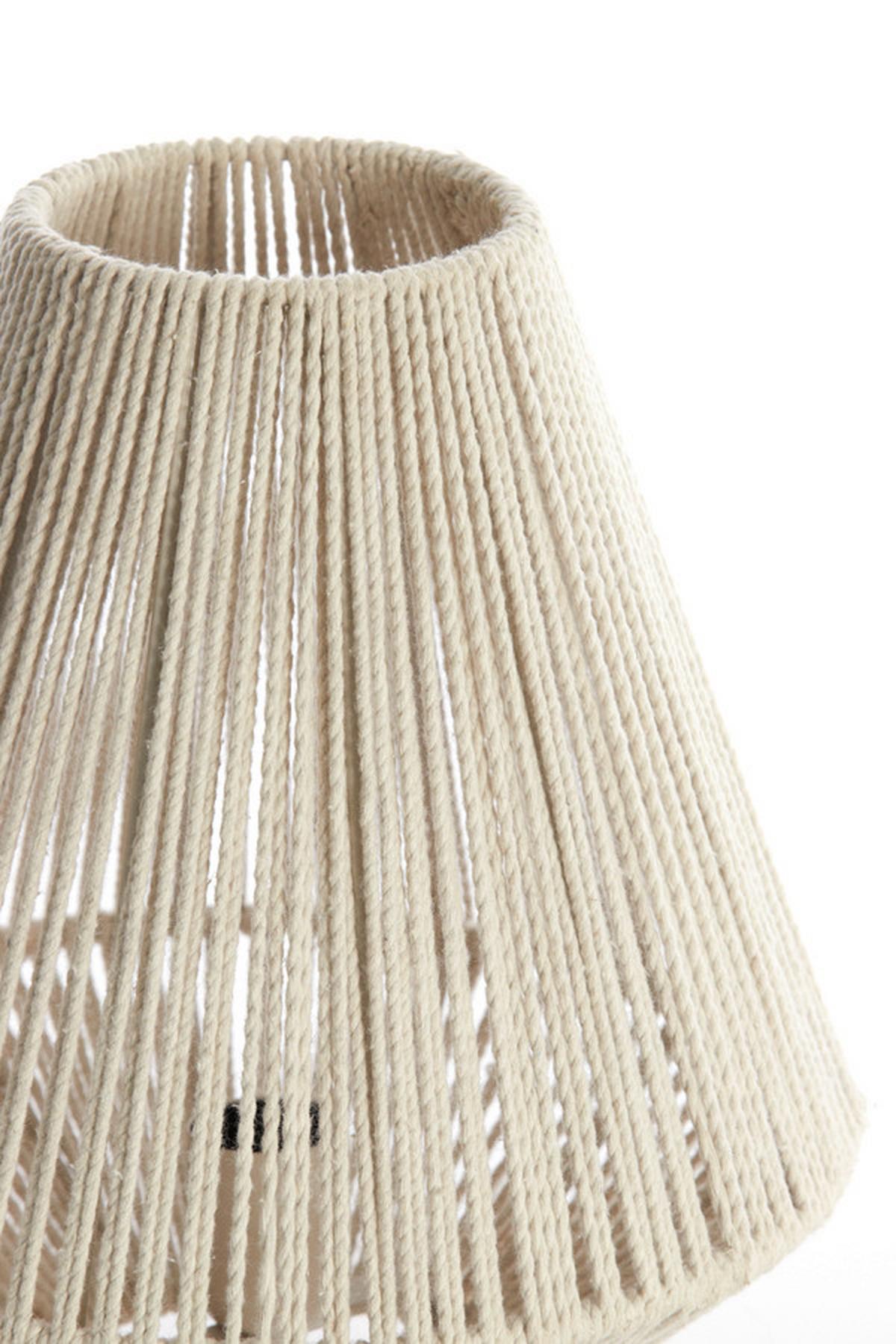 LAMPA STOŁOWA 8056143 FELIDA - kremowy, Basics, metal/tkanina (28/32cm) - Light & Living