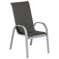 Vrtni Stol Amalfi Di Lusso, 2 Kos, Antracit - srebrne barve/antracit, Konvencionalno, kovina/tekstil (56,5/104/77cm) - Gardenson