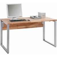 BIURKO OKLAHOMA -EXKLUSIV- - buk twardzielowy, Design, metal/drewno (140/70/76cm) - Carryhome