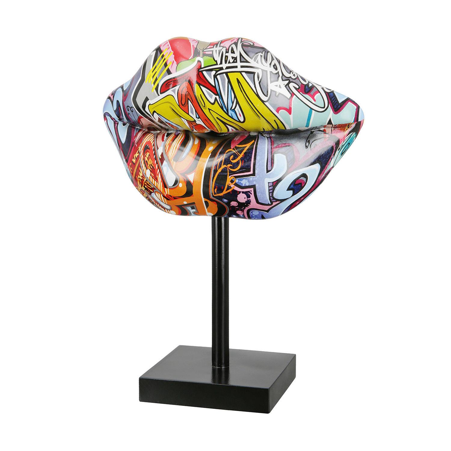 Skulptur Multicolor - Multicolor, Basics, Kunststoff (19,5/26/9cm)