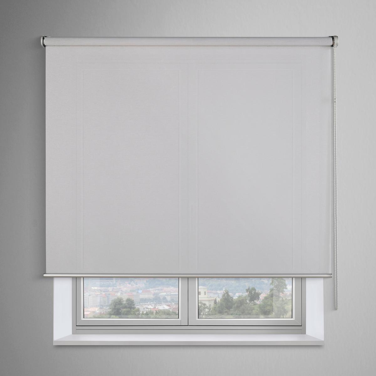 Rollo Nova Hellgrau ca. 120x150cm - Hellgrau, Modern, Kunststoff (120/150cm) - Premium Living