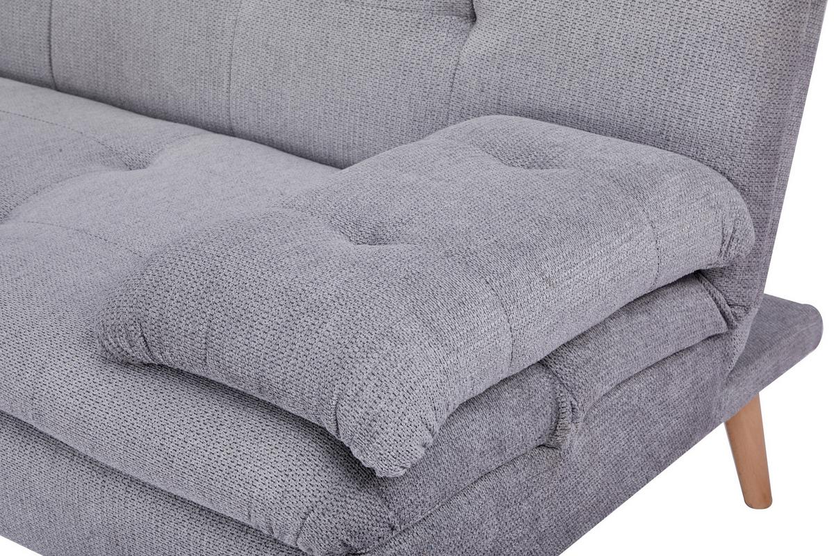 Zofa Armano, Posteljna Funkcija, Siva - siva/naravne barve, Basics, tekstil/les (190/83/87cm) - P & B