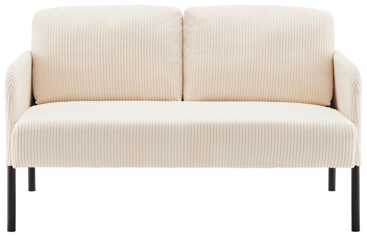Dvosjed Miami - bež/crna, Moderno, drvo/metal (120/73,5/77cm) - Based