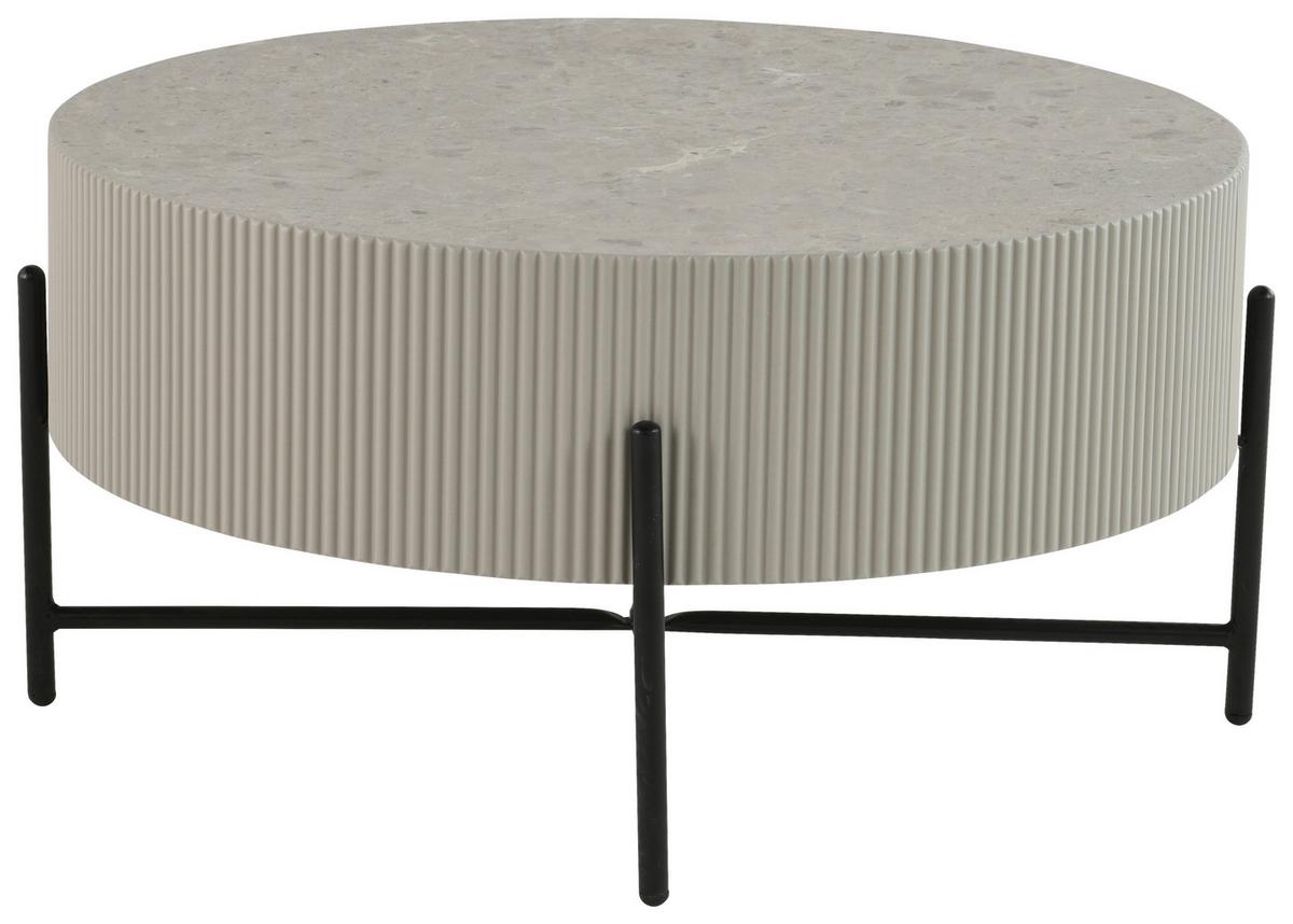 Blanche Stolić - siva/crna, Design, drvni materijal/metal (80/40cm) - Premium Living