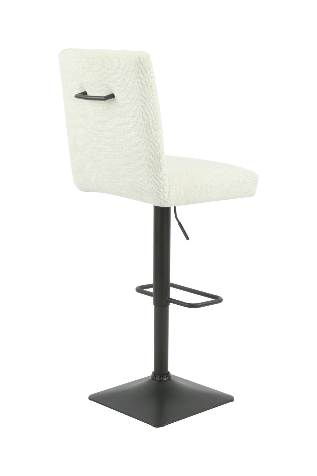 BARHOCKER SORICO H - Beige/Schwarz, MODERN, Textil/Metall (46/103-123,5/56cm) - MID.YOU