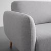 2-SITS SOFFA PIA - ljusgrå/naturfärgad, Modern, trä/textil (146/76/75cm) - Bessagi Home