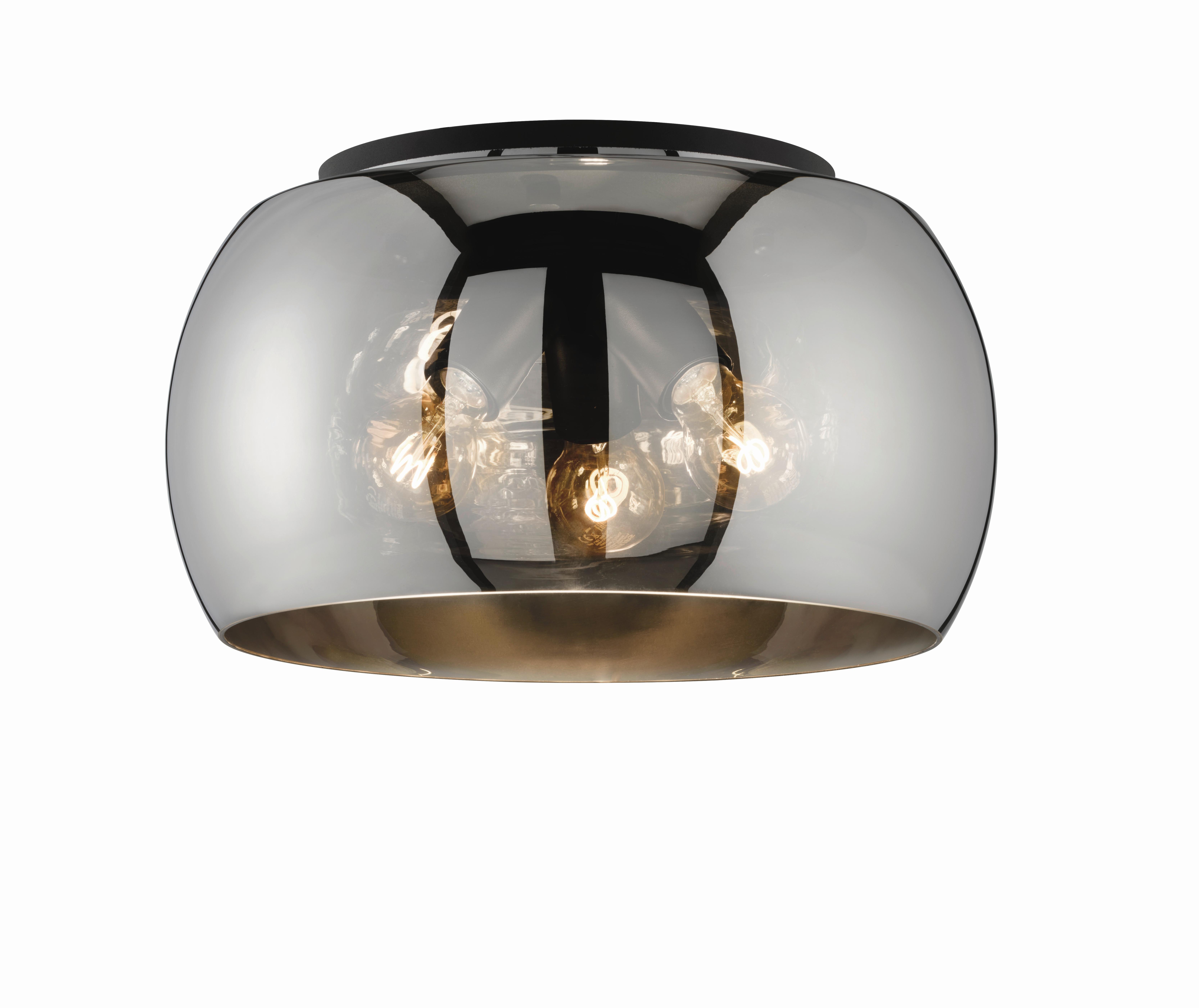 LAMPA SUFITOWA 21304 DIMA - czarny, Design, metal/szkło (40/22cm) - Fischer & Honsel