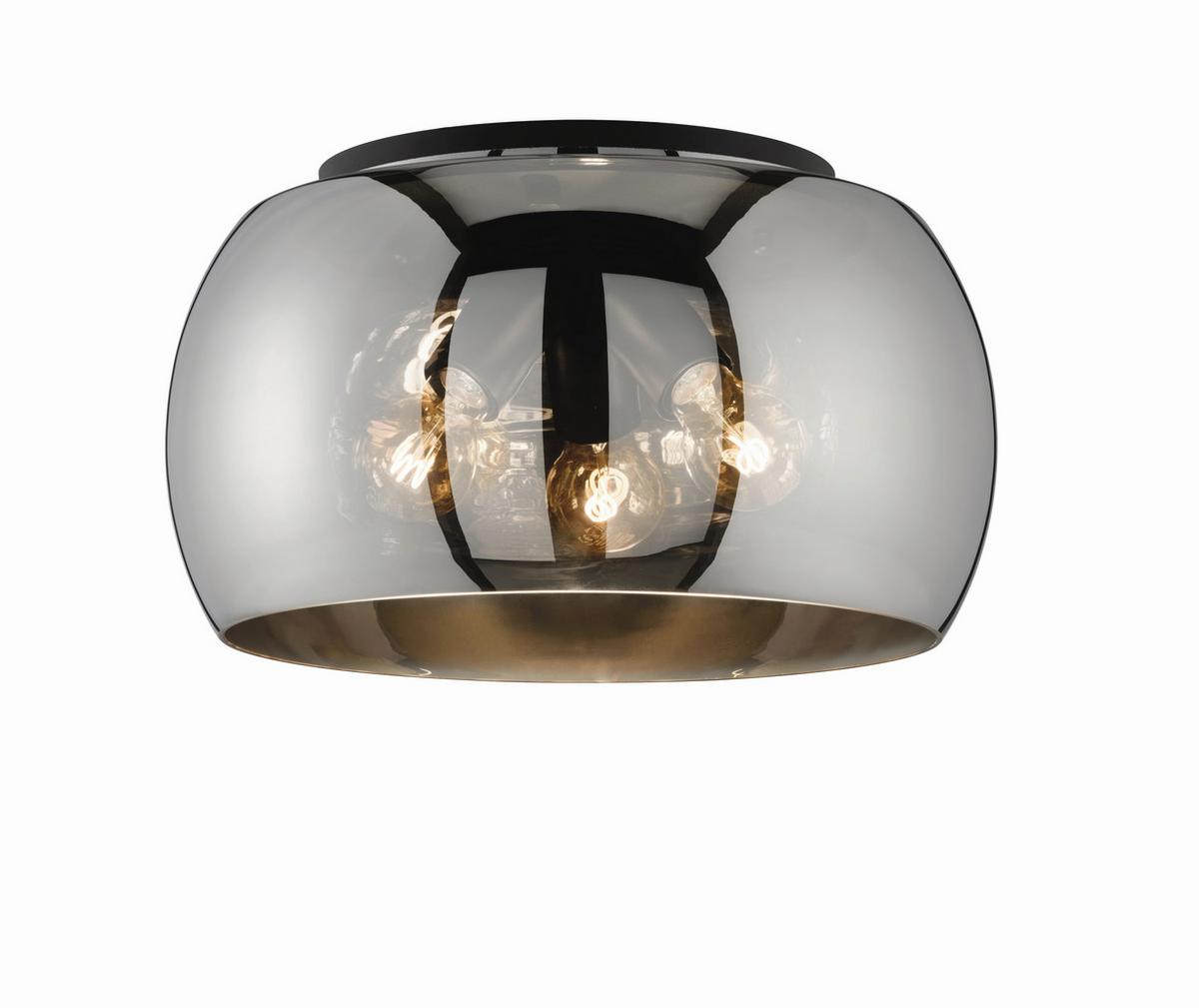 LAMPA SUFITOWA 21304 DIMA - czarny, Design, metal/szkło (40/22cm) - Fischer & Honsel