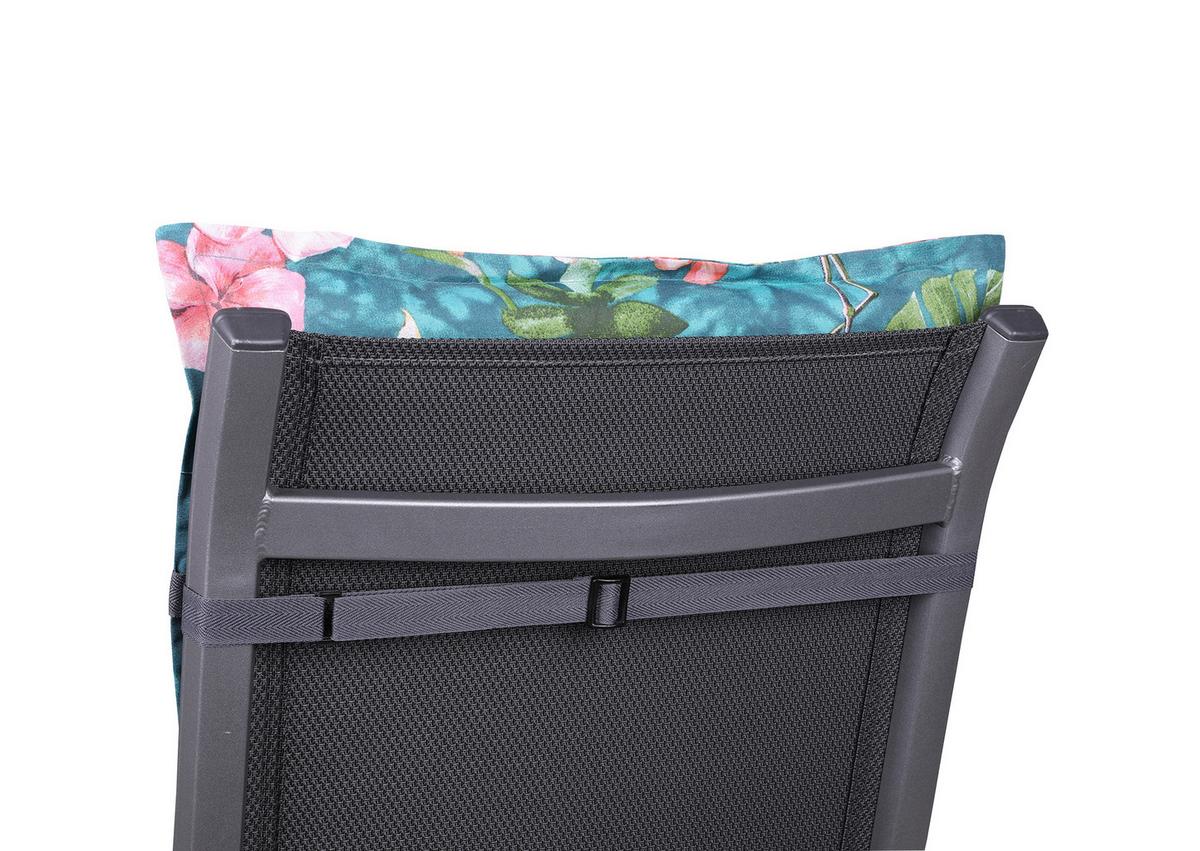 Sesselauflagenset 4-Teilig Blau/Grün/Rosa - Blau/Rosa, Basics, Textil (50/7/100cm)
