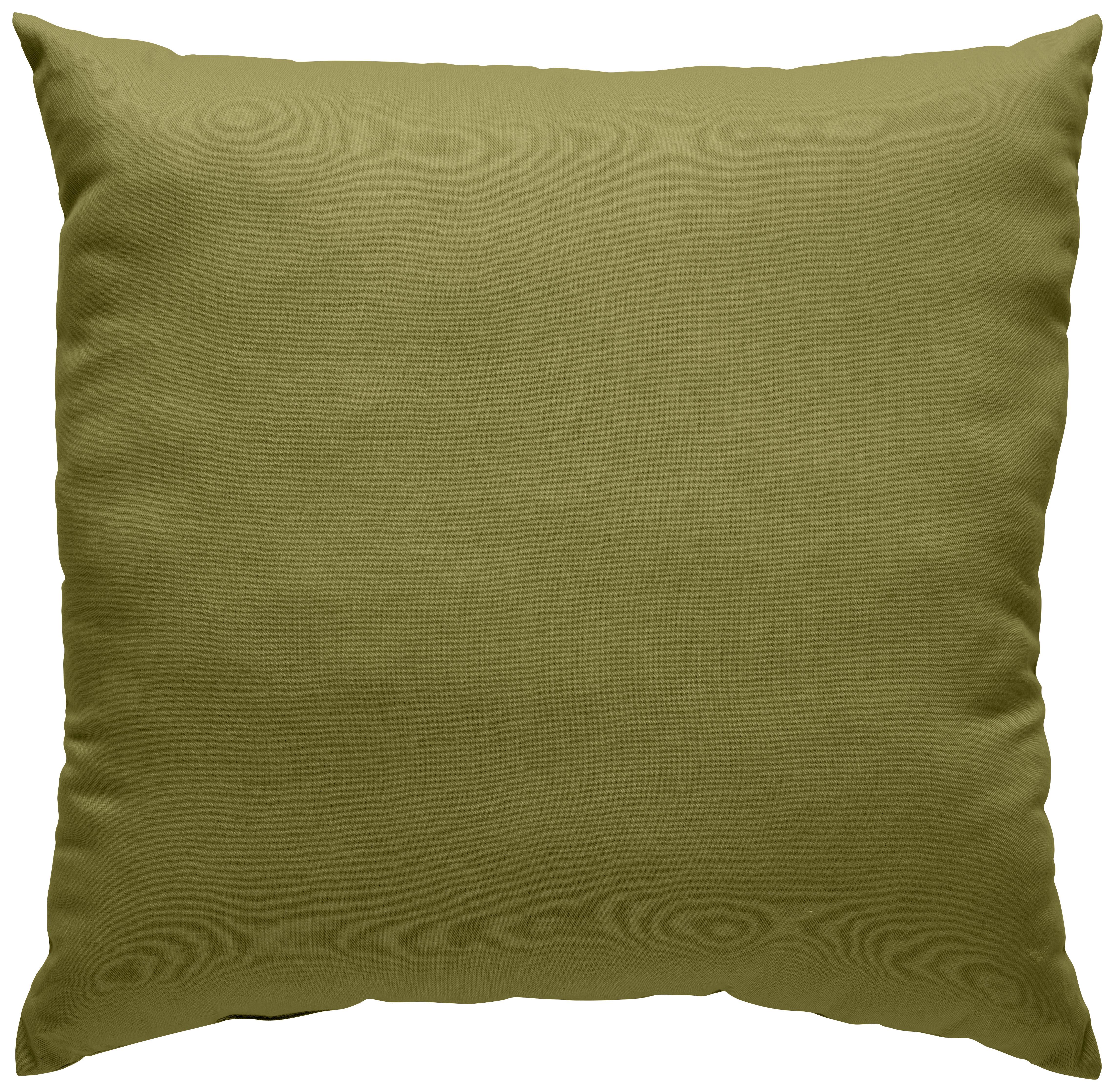 Zierkissen Mex Olivgrün ca. 48x48cm - Olivgrün, Konventionell (48/48cm) - Modern Living