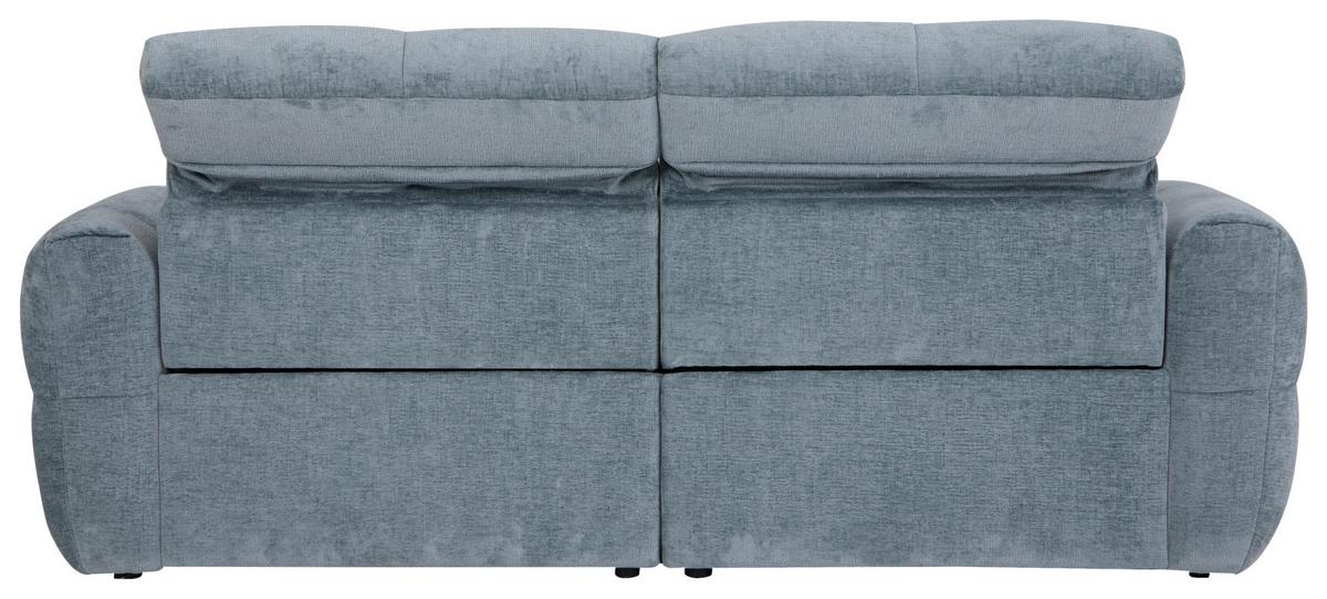 Trosjed Luna - crna/svijetlo plava, Moderno, drvo/metal (219/80/105cm) - Mömax
