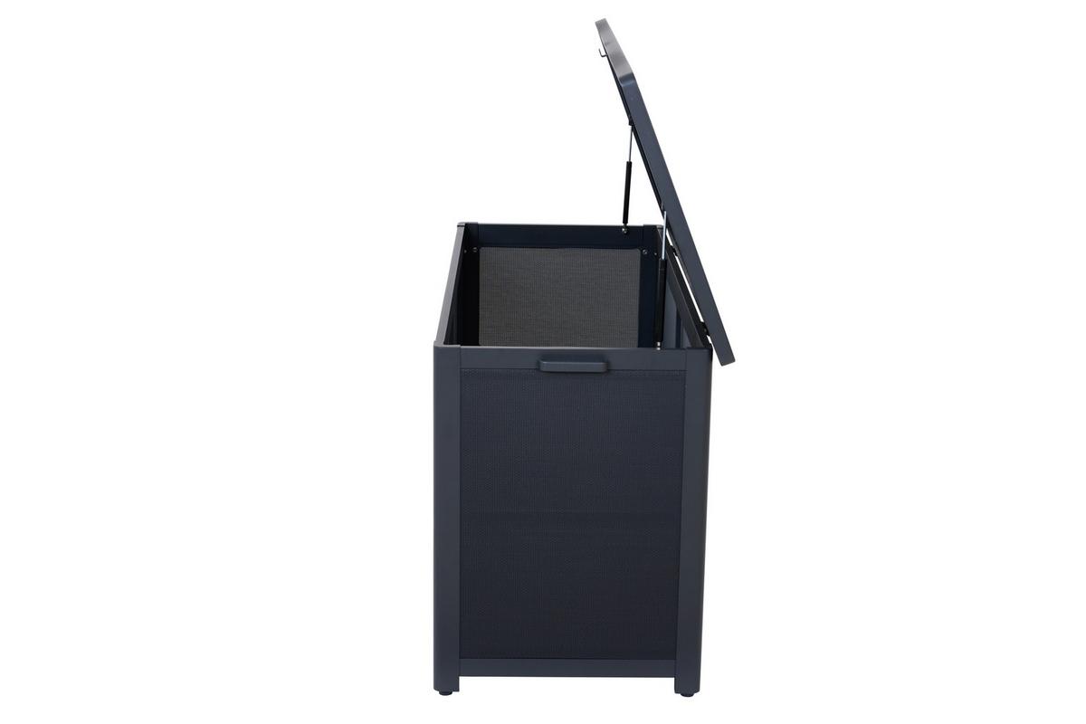 Kissenbox Sabano Grau - Grau, Basics, Kunststoff/Metall (58,7/75/135,5cm) - Siena Garden