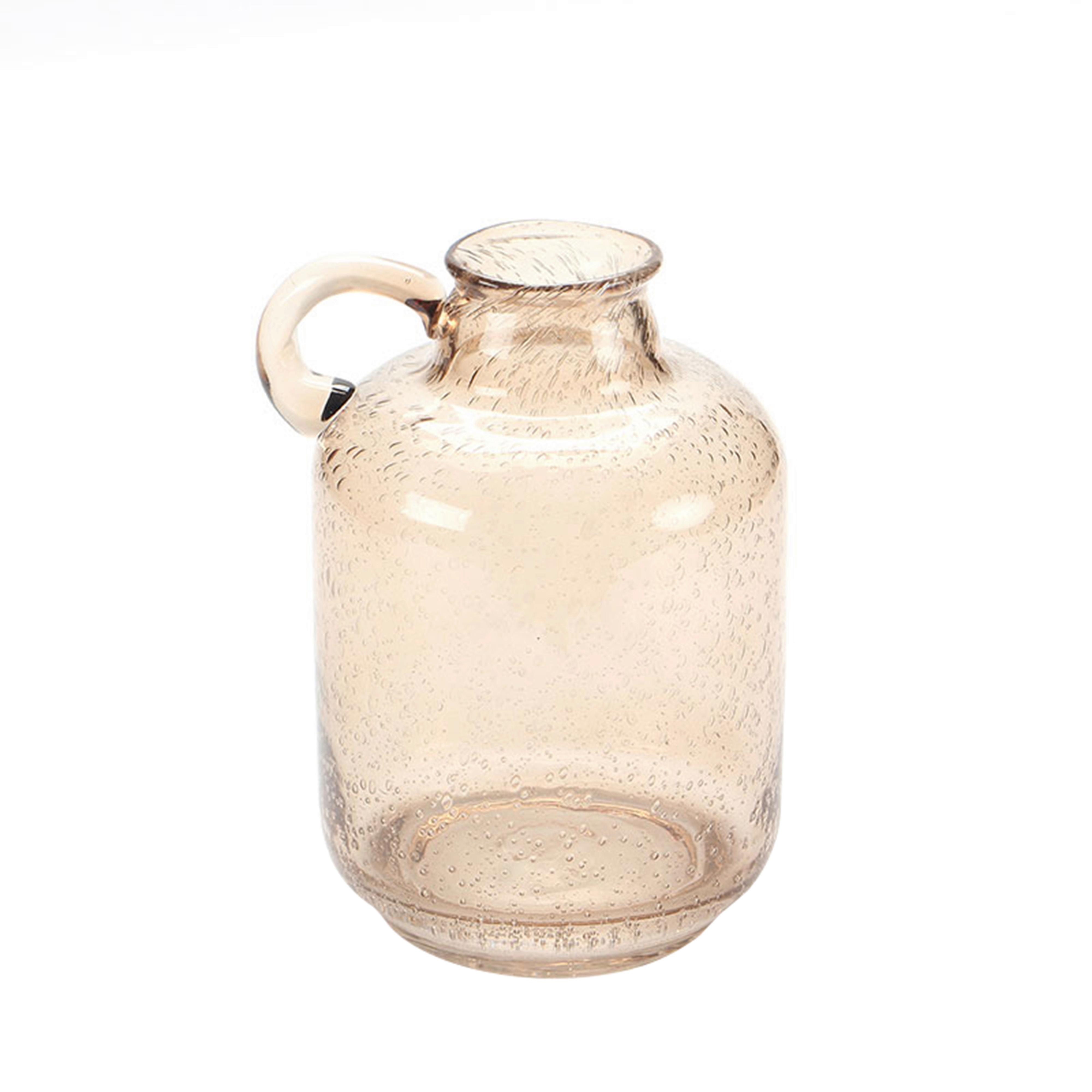 Vase Bubble in Bernsteinfarben - Bernsteinfarben, Glas (14,5/19/15cm) - Modern Living