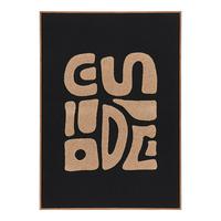 Bild Tine Tufted Wall Schwarz/Beige ca. 70x50cm - Beige/Schwarz, Basics, Holzwerkstoff/Textil (70/50/2,5cm)