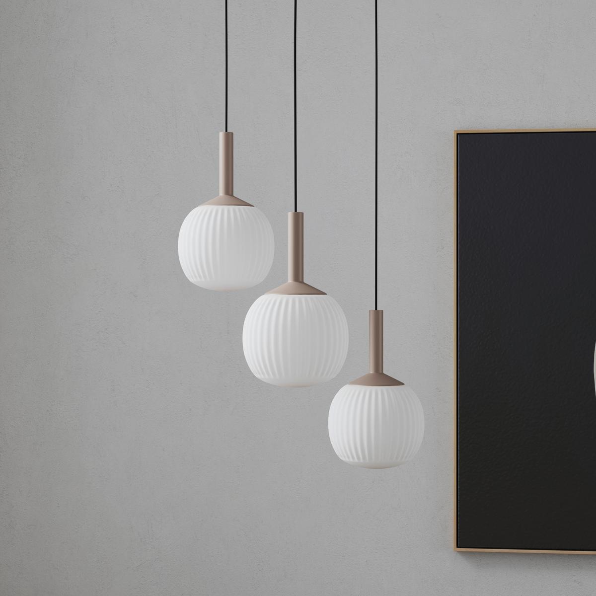 LAMPA WISZĄCA LED SWINDON *SBN* - biały, Design, metal/szkło (43/150cm) - Novel