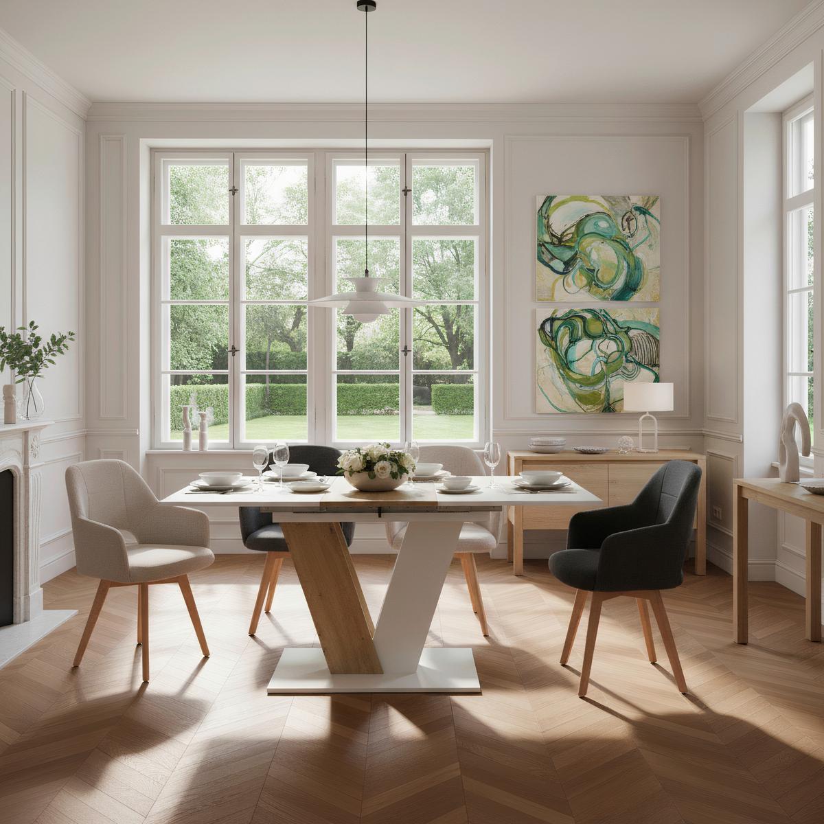 SESSELSET STADE S 2ER-SET - Beige/Buchefarben, MODERN, Holz/Textil (57/88/61cm) - P & B