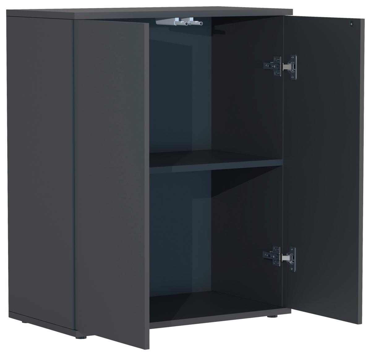 Kommode DALOSA Anthrazit ca. 60x73x32 cm - Anthrazit, MODERN, Holzwerkstoff/Kunststoff (60/73/32cm) - MID.YOU