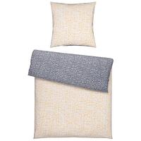 Wendebettwäsche Luise Grau/Weiß/Gelb ca. 135x200 cm - Currygelb/Weiß, MODERN, Textil (135/200cm) - Modern Living