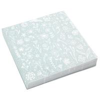 Szalvéta Kai - fehér/zöld, papír (33cm)