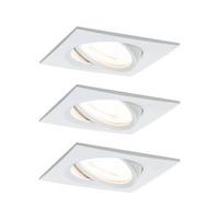 LED-Deckenleuchte Nova in Weiß/Alufarben max. 6,5 W - Alufarben/Weiß, Basics, Metall (8,4/8,4cm) - Paulmann