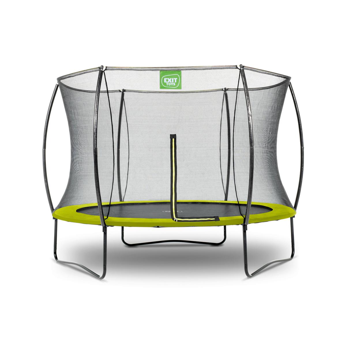 Trampolin Exit Silhouette, Ø 244cm - zelena, Konvencionalno, kovina/umetna masa (244/228cm) - EXIT Toys