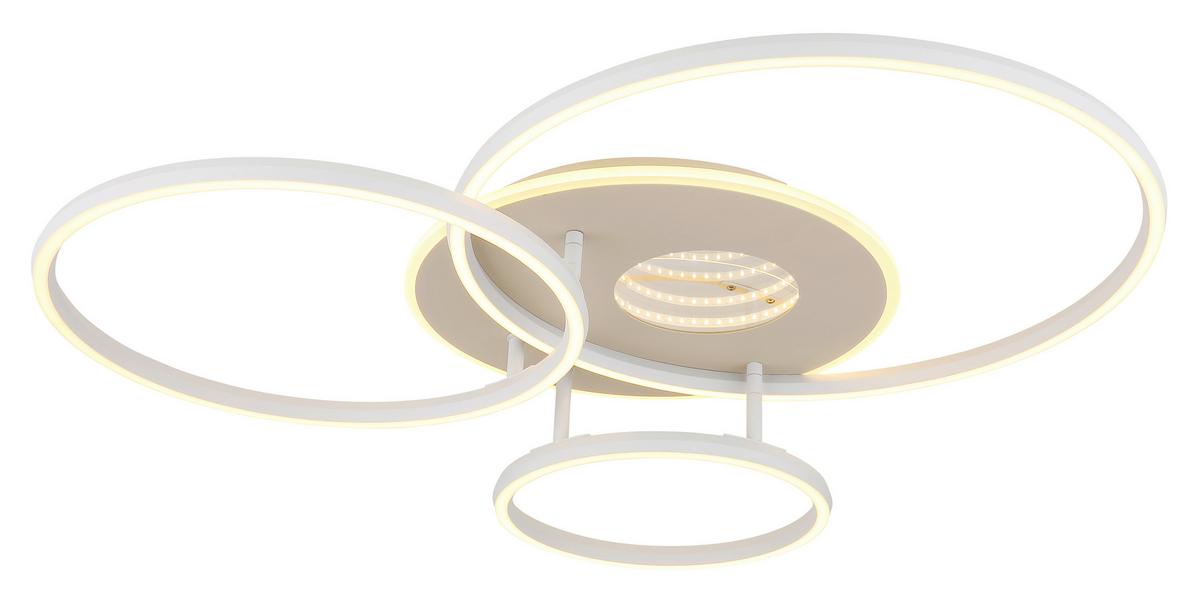 LAMPA SUFITOWA LED 48466B-40 INVERTINA - biały/kolor piaskowy, Design, tworzywo sztuczne/metal (80,7/70/13cm) - Globo