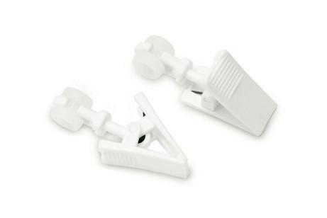 Sín Görgő Csipesszel 20db - fehér, műanyag