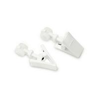 Sín Görgő Csipesszel 20db - fehér, műanyag