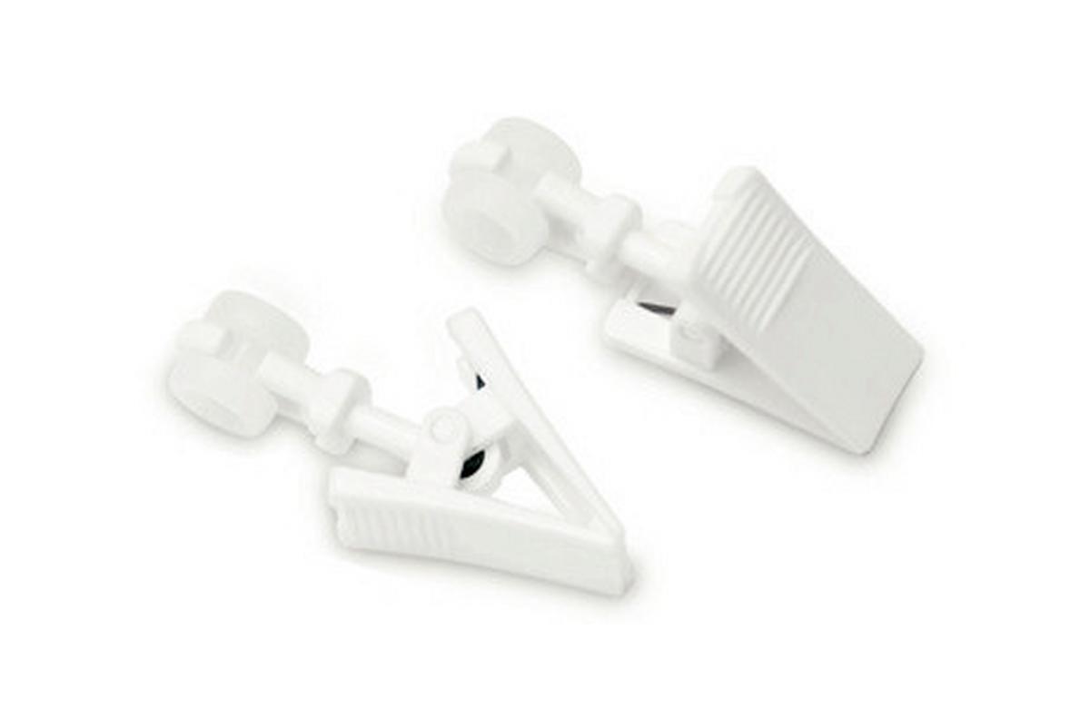 Sín Görgő Csipesszel 20db - fehér, műanyag