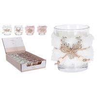 Teelichthalter FROST - Multicolor, Glas (5,5/6,5/5,5cm)