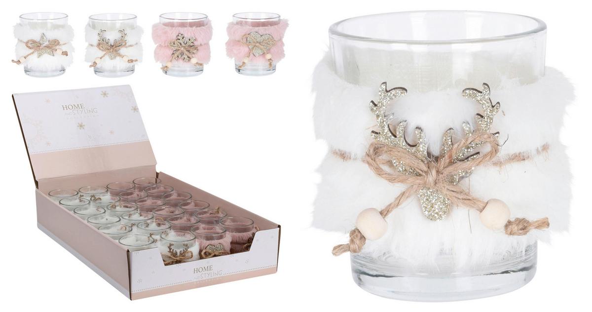 Teelichthalter FROST - Multicolor, Glas (5,5/6,5/5,5cm)