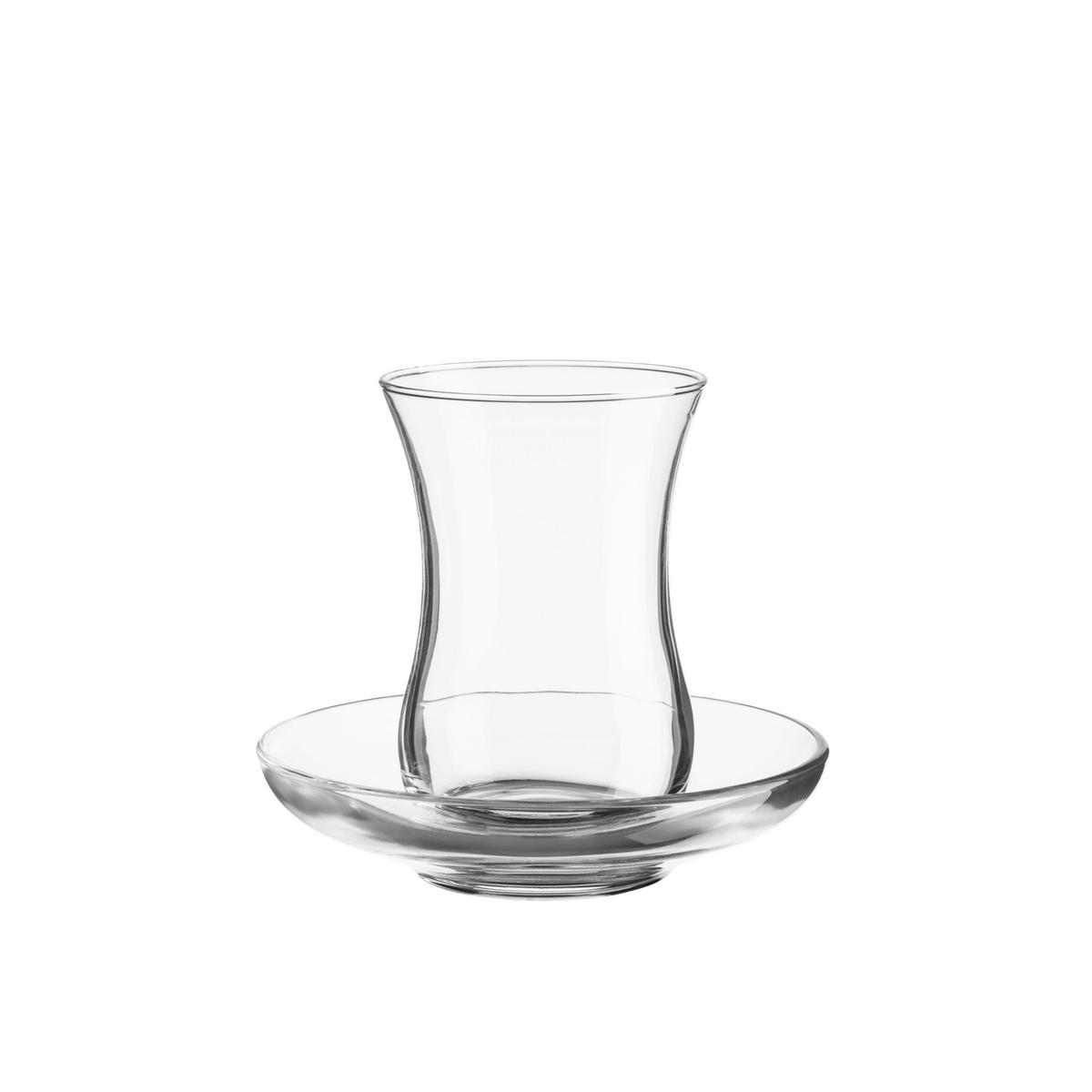 TEEGLÄSERSET 935577 TEEGLÄSER-SET 12TLG - Transparent, Basics, Glas (5,5/8,5cm) - Mäser